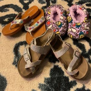 Little kids sandal and slipper lot